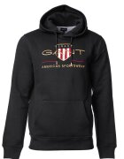 Gant Худи Archive Shield с бродирано лого - Черен