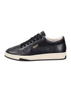 Gant Кожени спортни обувки Prepus с контрастна подметка - Черен/Сламеножълт
