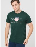 Gant Памучна тениска с лога