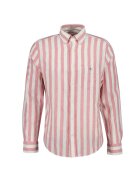Gant Раирана риза с яка Oxford - Розово