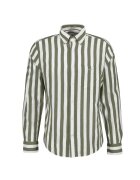 Gant Раирана риза с яка Oxford - Зелен