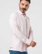 Gant Вталена памучна риза Бледо розово