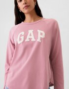 GAP Блуза от органичен памук с лого Розово