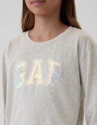 GAP Блуза от органичен памук Светло сив