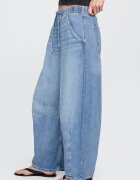 GAP Дънки Horseshoe със средновисока талия Светлосин