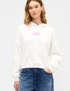 GAP Худи с паднали ръкави Мръснобял/Розово