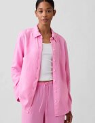 GAP Риза с лен с копчета Пастелнорозов