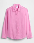 GAP Риза с лен с копчета Пастелнорозов
