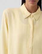 GAP Риза с лен с копчета Жълт