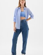GAP Риза с лого Светлосин