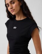 GAP Рокля с рюш Черен