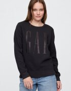 GAP Свободен суитшърт с лого Черен