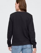 GAP Свободен суитшърт с лого Черен