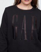 GAP Свободен суитшърт с лого Черен