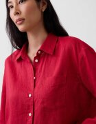 GAP Свободна ленена риза Червен