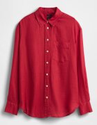 GAP Свободна ленена риза Червен