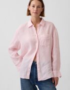 GAP Свободна ленена риза Светлорозов
