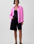 GAP Свободна ленена риза Яркорозово