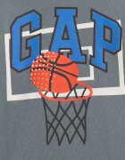 GAP Тениска с лого Сив/Оранжев/Син