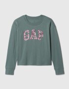 GAP Уголемена памучна блуза Зелени аспержи