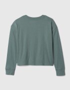 GAP Уголемена памучна блуза Зелени аспержи
