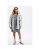 GAP Яке за момичета - 303894689 - Рециклиран полиестер - Сребристо