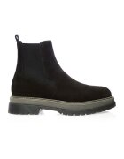 Gemelli Shoes Велурени боти Kent Chelsea - Бледозелен