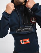 Geo Norway Худи Feretico с бродирано лого Черен/Тъмносин