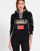 Geo Norway Поларено худи Gymclass Черен