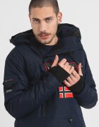 Geo Norway Зимно яке Benyamine без закопчаване Тъмносин