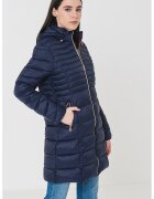 Geographical Norway Дълго зимно яке Bealize с качулка - Тъмносин