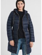 Geographical Norway Дълго зимно яке Beya с джобове с цип - Тъмносин