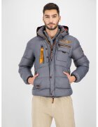 Geographical Norway Geo Norway - Капитонирано зимно яке Citernier с лого - Светло сив