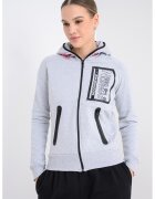 Geographical Norway Худи Fiona с цип - Светлосив меланж