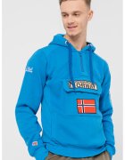 Geographical Norway Худи Gym Class с къс цип - Кралско Синьо