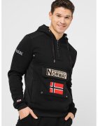 Geographical Norway Худи Gymclass с къс цип и бродирано лого