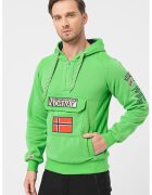 Geographical Norway Худи Gymclass с връзка и бродирано лого - Зелен