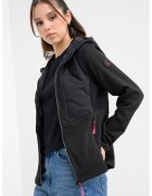 Geographical Norway Худи с цип и странични джобове - Черен