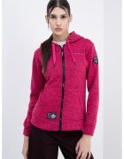 Geographical Norway Худи с цип Talerte - Черен/Розово