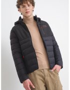 Geographical Norway Капитонирано яке Batilo с качулка - Черен