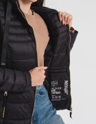 Geographical Norway Капитонирано зимно яке Beya с лого Черен