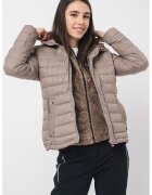 Geographical Norway Капитонирано зимно яке Bubulle с качулка - Сиво-кафяв