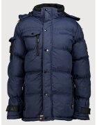 Geographical Norway Подплатена зимна парка Bonapart с качулка - Тъмносин