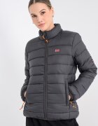 Geographical Norway Подплатено зимно яке Atikolor с джобове Антрацитно сиво
