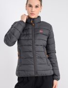Geographical Norway Подплатено зимно яке Atikolor с джобове Антрацитно сиво