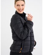 Geographical Norway Подплатено зимно яке Atikolor с джобове - Черен