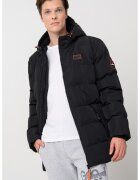 Geographical Norway Подплатено зимно яке Caroli с качулка - Черен