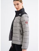 Geographical Norway Подплатено зимно яке с лого - Черен/Сив