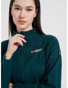 Geographical Norway Поларен суитшърт Tug с цип и ръкави реглан - Тъмнозелен