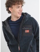 Geographical Norway Поларено худи Udaf с джоб на гърдите - Тъмносин